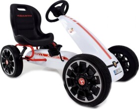 Joko Abarth Gokart s pedálmi EVA kolesá bielá