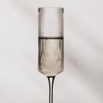 Ferm Living Poháre Ripple Champagne Clear – set 2 ks
