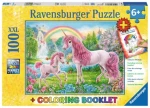 Ravensburger Puzzle Magickí jednorožci XXL + omaľovánky