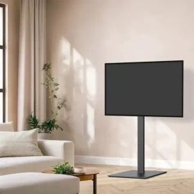 HAMA TV stojan podlahový čierna / TV stojan / 32-75" / otočný 60 ° / náklon -12-5 ° / 40 kg