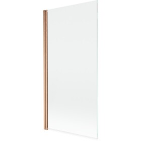 MEXEN - MIST vaňová zástena 90x150 cm 6mm 1-s, meď kartáčovaná, číra 8A9-090-001-65-00