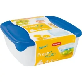 Curver FRESHGO súprava 3ks / Potravinová dóza / 0.25l 0.8l 1.7l (08924-139)