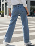 Dámske široké džínsy UY2871 modré - FashionStreet XL-42