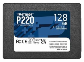 Patriot P220 128GB / SSD / 2.5 / IOPS: 40K 50K / SATA III (P220S128G25)