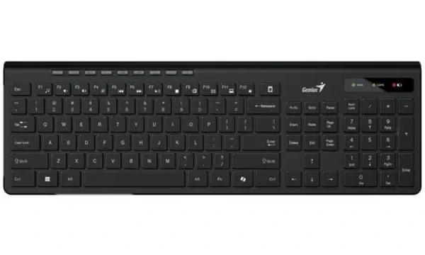 Genius Slimstar 7230 (Copilot) čierna / Bezdrôtová klávesnica / 2.4GHz / Copilot / CZ+SK layout (31310021411)