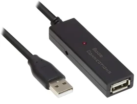 Good Connections USB-A - USB-A 20 m čierna / Predlžovací kábel / USB 2.0 / 480 Mbit/s / aktívny (GC-M0134)