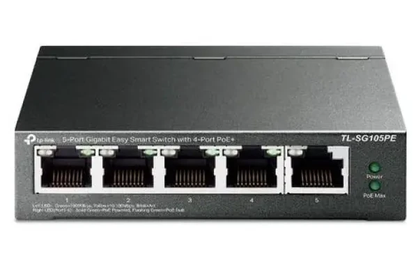 TP-LINK TL-SG105PE V2.4 / Switch / 5x GE / 4X PoE + / SMART / 65W (TL-SG105PE(UN))