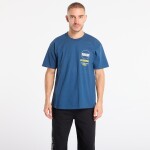 Tričko PLEASURES Turntable T-Shirt Blue XXL