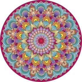 GRAFIX Diamantové maľovanie na ráme Mandala ružová 30cm