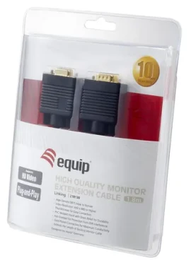 Equip 1,8 m čierna / VGA kábel / D-Sub / prepojovací / 1024x768 60Hz (218130)