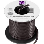 TRU COMPONENTS 1570890 opletenie / lanko 2 x 0.75 mm² čierna 20 m; 1570890