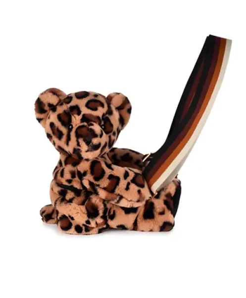 DÚDOU Plyšová taška cez rameno Leopard / 30 cm / od 2 rokov (DC4566)