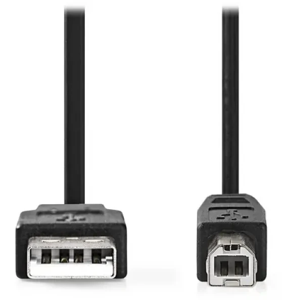 Nedis USB 2.0 kábel k tlačiarni čierna / Kábel USB / USB-A - USB-B / 3 m (CCGL60100BK30)