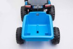 Mamido Detský elektrický traktor Swift s prívesom modrý