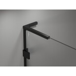 MEXEN/S - Lunar L Duo sprchovací kút dvere krídlové 115 x 70, transparent, čierna 834L-115L-070P-70-00