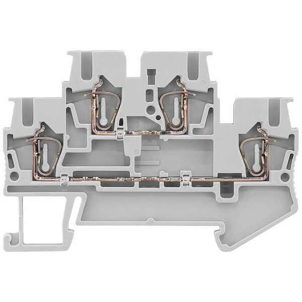 Siemens 8WH20200AF00 dvojitá svorka prípojka s pružinovým protiťahom sivá 50 ks; 8WH20200AF00
