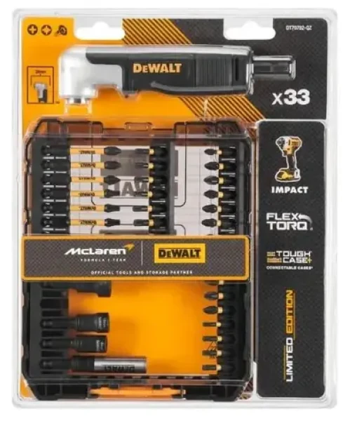 DeWalt DT70782 / 33dielna sada bitov s pravouhlým nástavcom McLaren (DT70782)