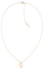 Calvin Klein Bronzový náhrdelník z ocele Tear Drop Sculptured Drops 35000085