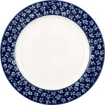 GREEN GATE Obedový tanier Dahla Blue