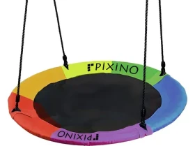 PIXINO Hojdací kruh Čapí hniezdo farebný