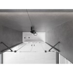 MEXEN/S - Velar Duo Dvojkrídlová posuvná vaňová zástena 150 x 150, transparent, šedá kartáčovaná 896-150-000-02-66