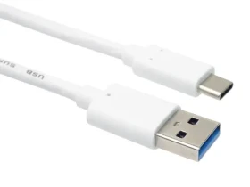 PremiumCord kábel USB-C - USB-A biela / Dátový kábel / USB 3.2 Gen 2 / 10 Gbit/s / 60W PD / 3 m (ku31ck3w)