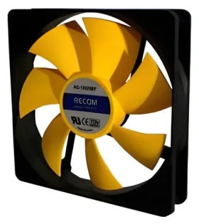 RECOM RC-12025BY žltá / Ventilátor / 120mm / Blower (1340101)