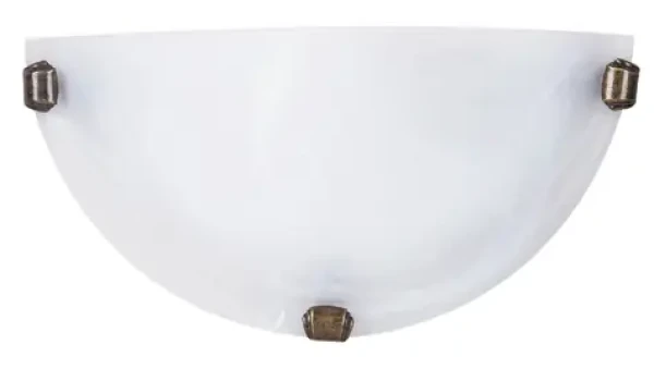 Rabalux 3003 Alabastro bielo-bronzová / Nástenné svietidlo / E27 / 1x 60W / IP20 (SKL000448592)