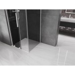 MEXEN/S - Velar L sprchovací kút, posuvné dvere 100 x 100, grafit, biela 871-100-100-43-20
