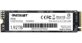 Patriot P310 1,92 TB / SSD / M.2 2280 / PCIe Gen3 x4 NVMe (P310P192TM28)