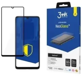 3mk NeoGlass Samsung Galaxy A22 4G (SM-A225) čierna / Hybridné sklo / 0,3 mm / Odolné proti prasknutiu
