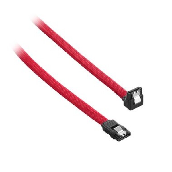 CableMod ModMesh Pravouhlý SATA 3 Kábel 60cm - červená (CM-CAB-RSAT-N60KR-R)