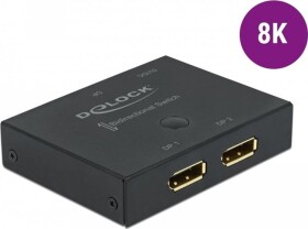 Delock DeLOCK DisplayPort 2 - 1 Switch bidirectional 8K 30 Hz, DisplayPort switch (11478) - RDVCDT65