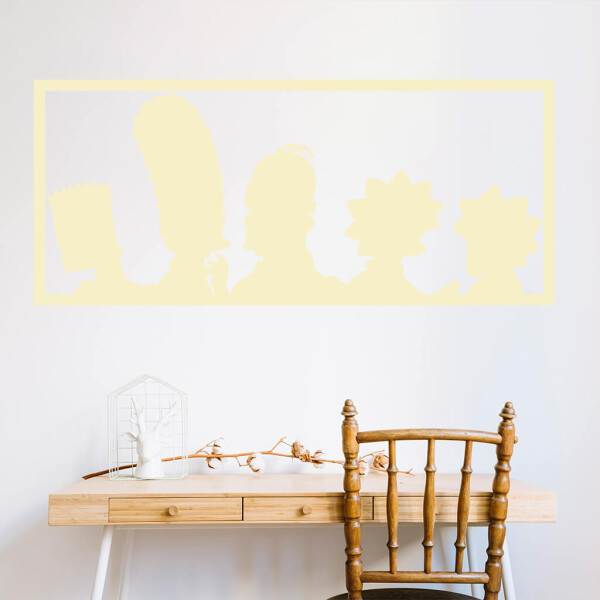 Veselá Stena Samolepka Simpsonovci Farba: béžová, Veľkosť: 100 x 43 cm