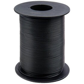 Donau Elektronik 125-S25-1 opletenie / lanko, 1 x 0.25 mm², čierna, 25 m; 125-S25-1