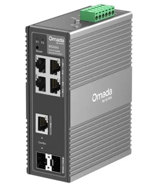 TP-LINK Omada IES206G / Switch / 4X GLAN / 1x Gigabit RJ45 / SFP Combo / 1x SFP / IP40 (IES206G)