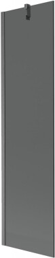 MEXEN/S - Next vaňová zástena FIX 50 x 150, grafit, grafit kartáčovaná 895-050-000-00-40-66