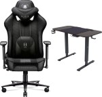 Diablo Chairs X-PLAYER 2.0 Normal Size Czarny + EGON 1100 Orzechowe 110 cmx60 cm