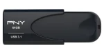 PNY Attaché 4 64GB čierna / Flash disk / USB 3.2 Gen 1 / čítanie 80 MB/s / zápis 20 MB/s (FD64GATT431KK-EF)