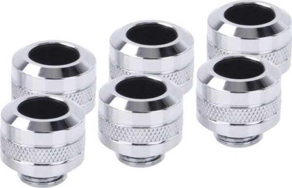 Alphacool Alphacool Eiszapfen PRO 13mm HardTube Fitting G1 / 4 - chróme Sixpack, connection