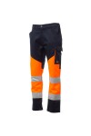 Reflexné pracovné nohavice Payper WORKING Farba: Oranžová Fluo/ N, Veľkosť: S (S00350P09502011S)