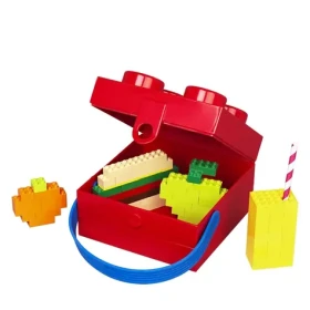Room Copenhagen 40240001 Lego box na desiatu s rukoväťou červená / Box na desiatu / 173x116x165 mm / do umývačky (40240001)