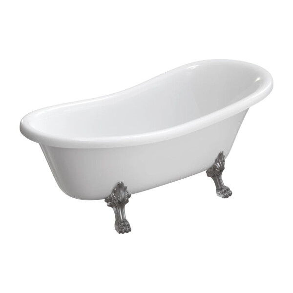 OMNIRES - ATENA COMFORT M+ voľne stojaca vaňa, 168 x 76 cm, biely lesk ATENA168BP