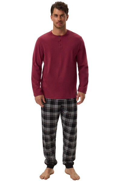 Pánske pyžamo 41919 Honor wine - HENDERSON vínová 3XL