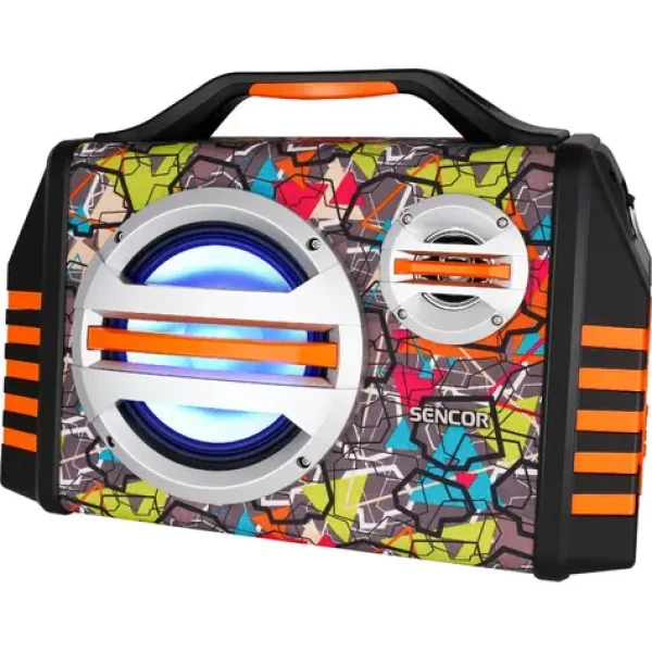 Sencor SSS 3200 / Detský reproduktor s mikrofónom / Bluetooth 3.0 / 1800 mAh / USB / LED Displej / 30W (8590669229758)