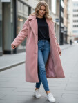 Dámsky zimný kabát Teddy Fur long pink FashionStreet NY0751z XL