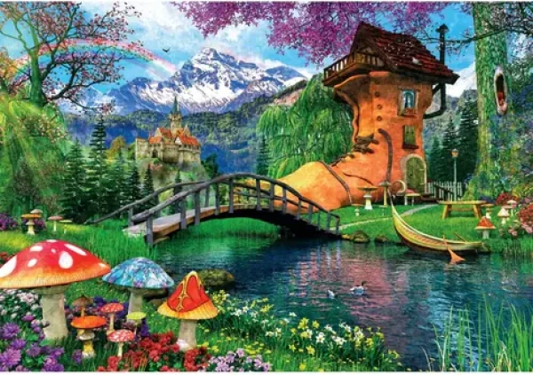 Clementoni 35596 Puzzle Domov v starej topánke 500 dielikov