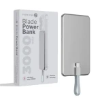 Mobile Origin Blade PowerBank 3000mAh strieborná / 2x USB-C / MagSafe (PBB-3KC-SLV)