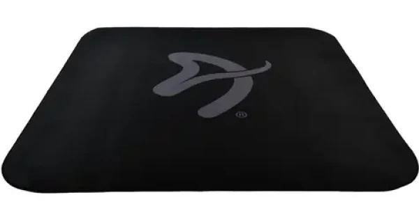 Arozzi Zona Quattro Black Grey / ochranná podložka na podlahu / 116 x 116 cm / čierna so šedým logom (AZ-ZONA-QTRO-BKGY)