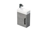 Kúpeľňová skrinka s umývadlom SAT Cube Way 40x47,5x20 cm betón mat CUBE320401DCBE CUBE320401DCBE